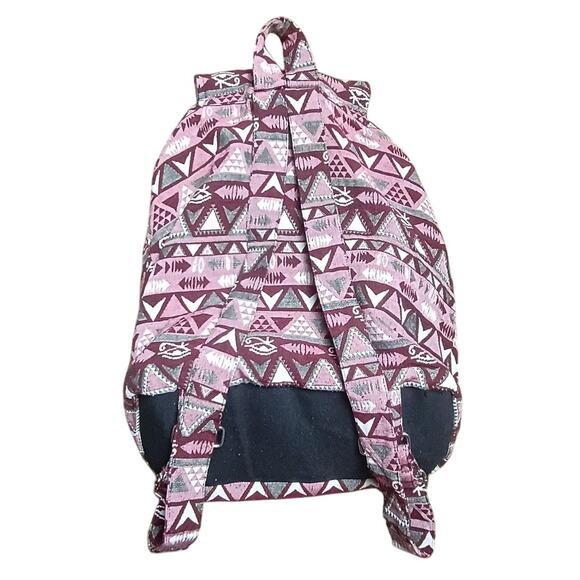 Sun Well Purple/ Pink Printed Canvas Lined Cinch Drawstring Backpack - Picture 2 of 9